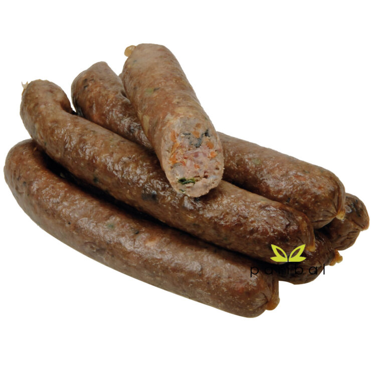 Pariballi Rindfleisch + Gemüse , schnittfeste Hundeleckerli vom Metzger im Online Shop bestellbar